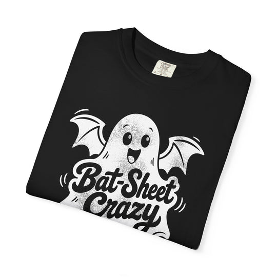 Bat Sheet Crazy Ghost Womens WUNDERLAND Backyard Dept Halloween Booteek Short Sleeve Tee