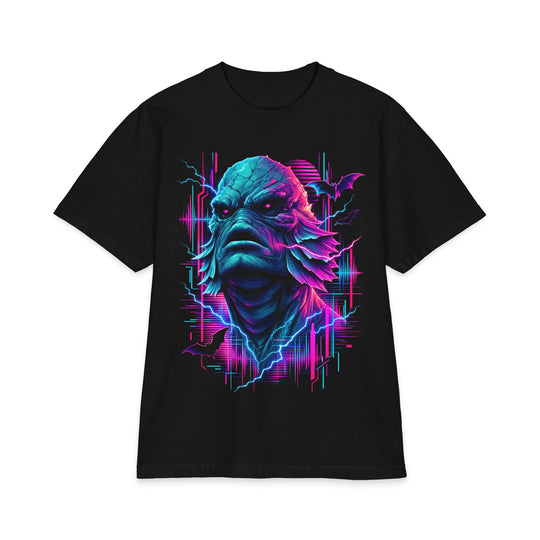 The Creature Retro Vaperwave Men’s Heavyweight Boxy Fit Halloween Tee