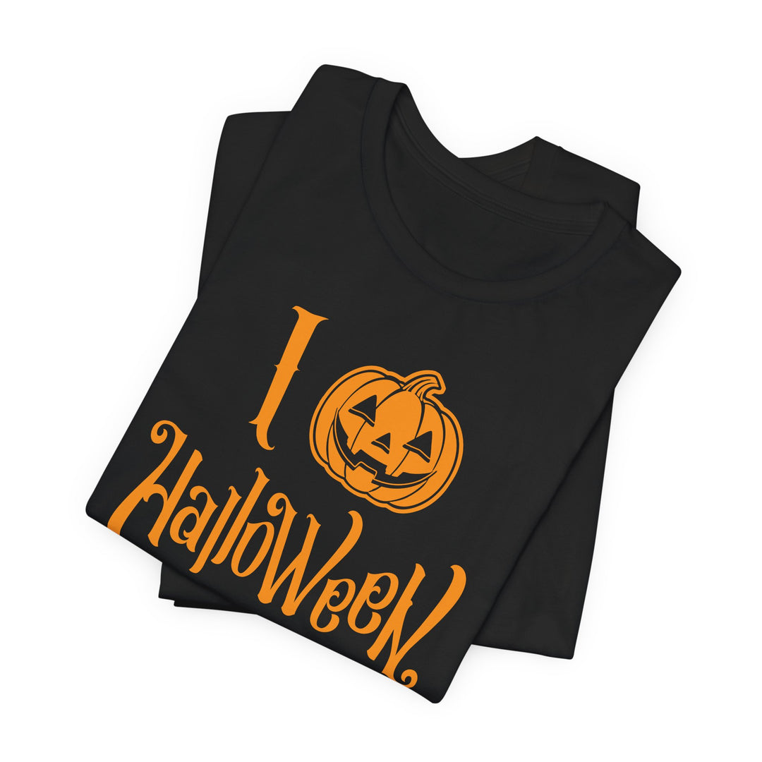 I Love Halloween Cute Pumpkin Women&
