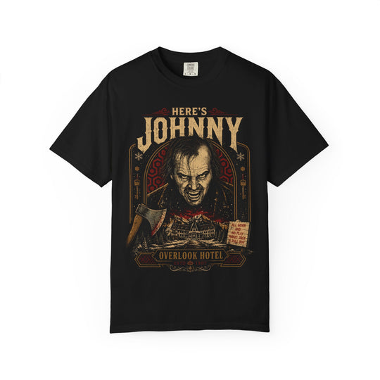 The Overlook Hotel—Jack Torrance Classic Horror Mens WUNDERLAND Halloween Booteek Short Sleeve Tee