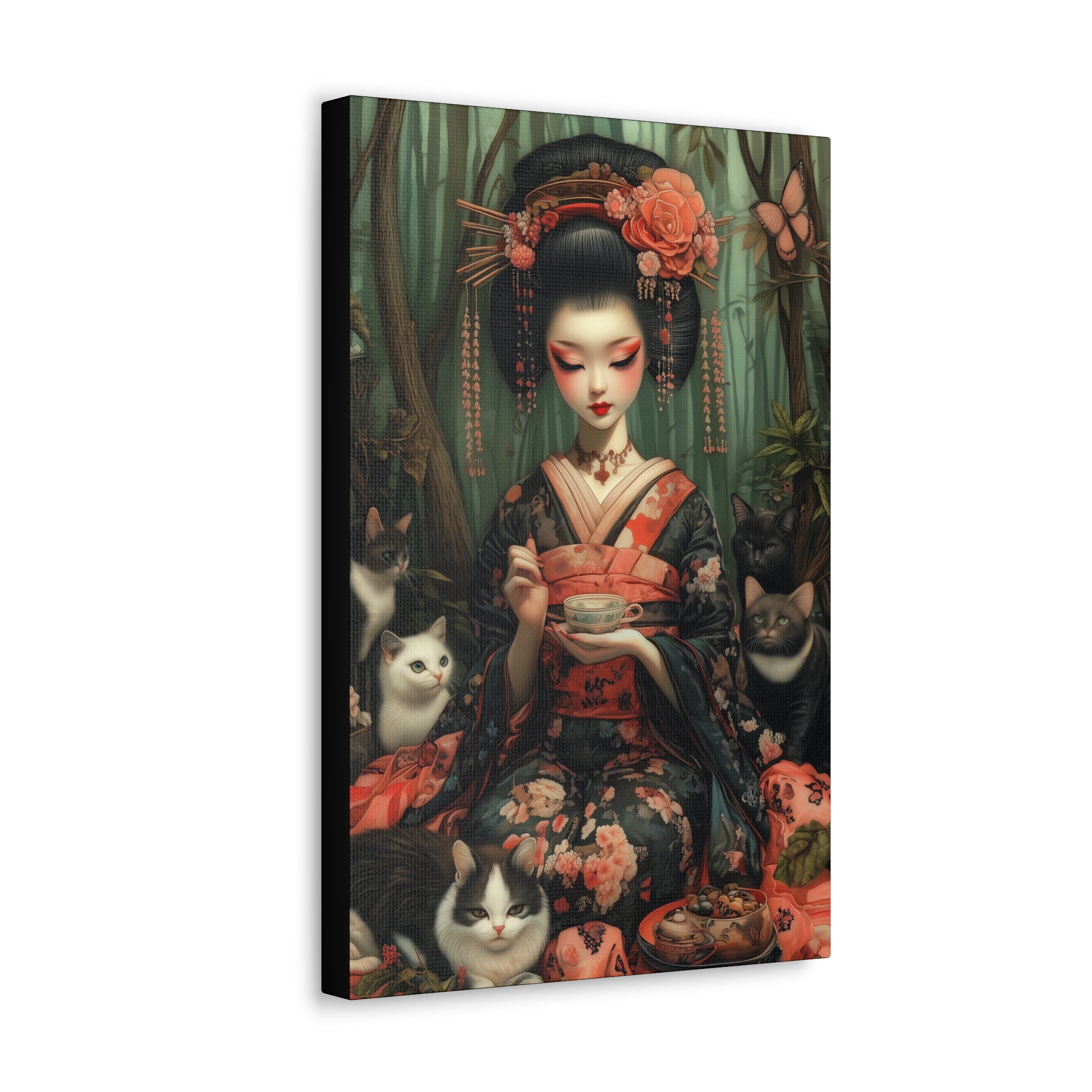 The Bamboo Teahouse Canvas Print