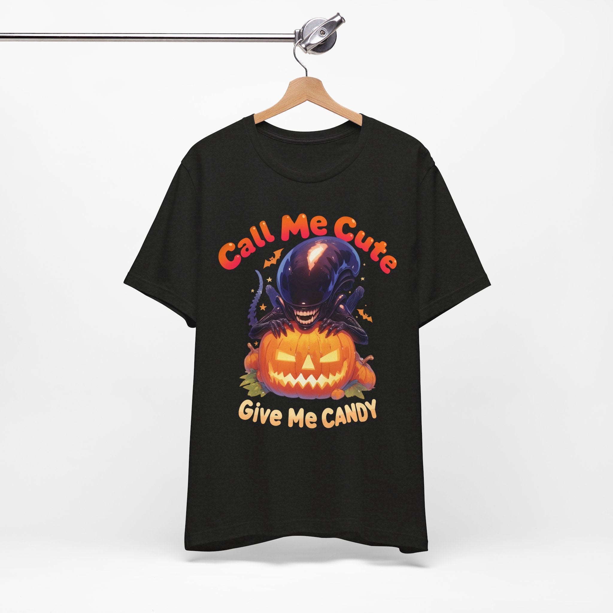 Call Me Cute Give Me Candy Mens Halloween Booteek Jersey Short Sleeve Tee