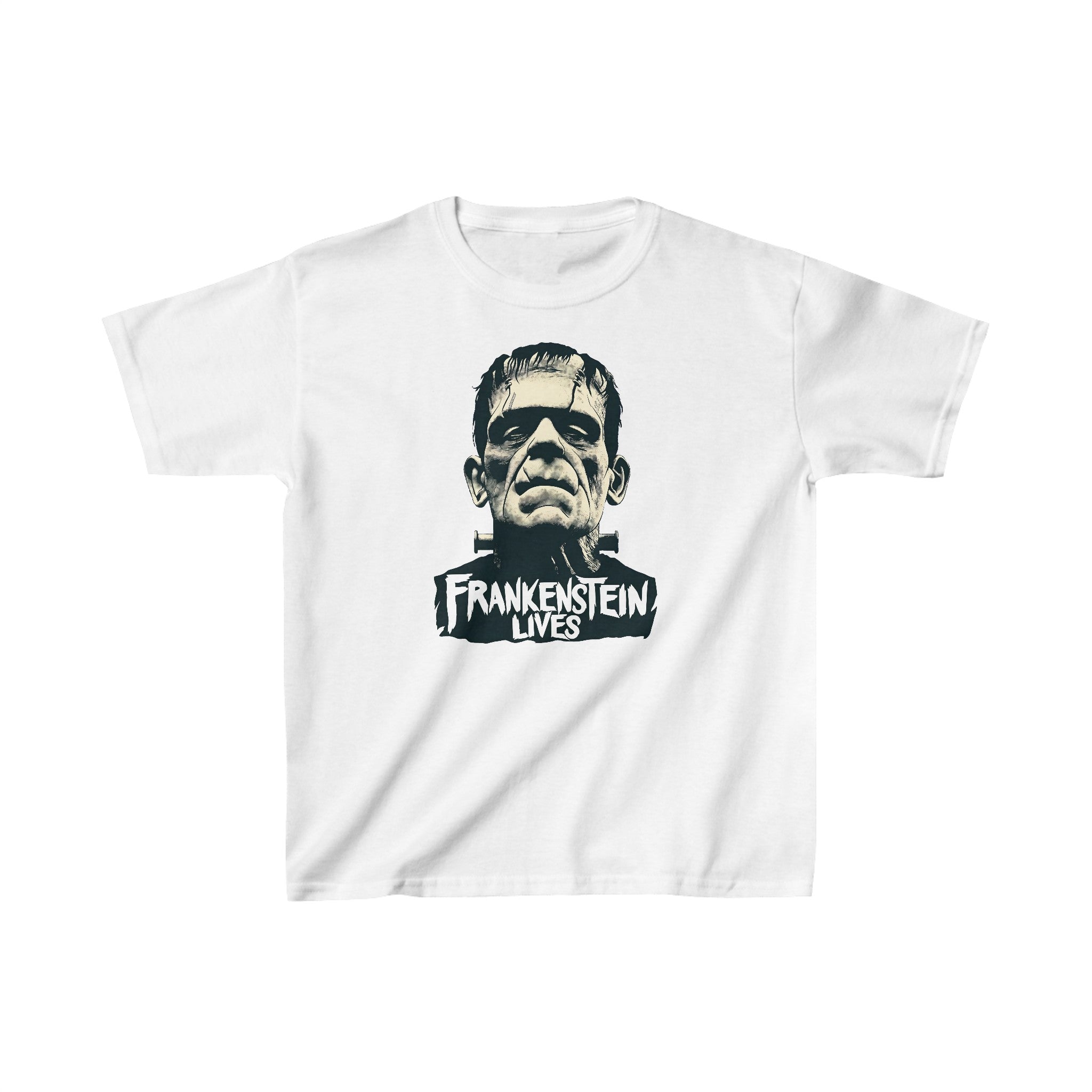 Frankenstein Lives Boys Halloween Graphic Tee