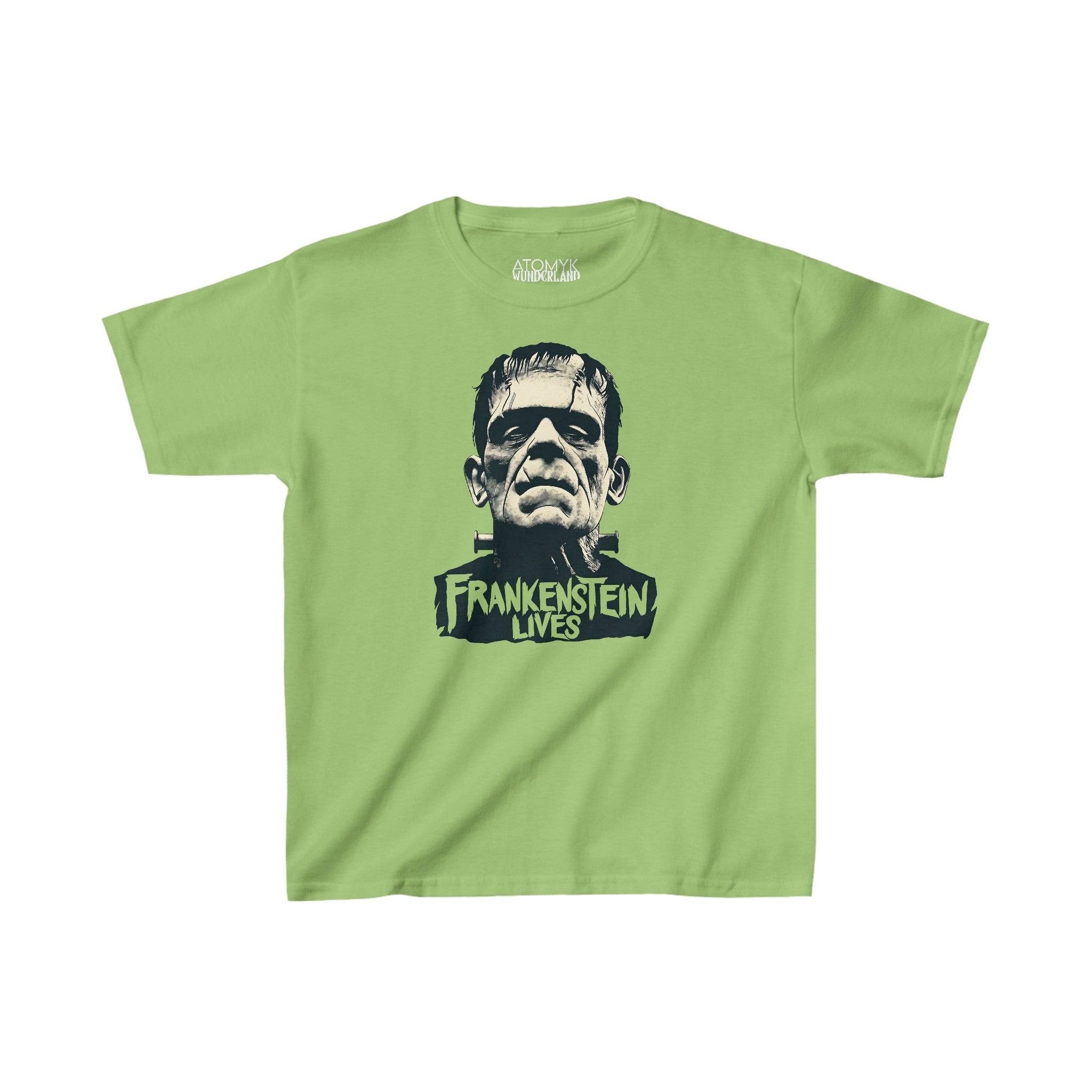 Frankenstein Lives Boys Halloween Graphic Tee