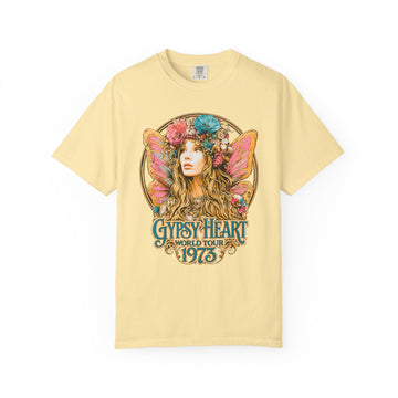 Gypsy Heart World Tour 1973 Womens L'Atomique Relaxed Fit Comfort Colors Graphic Tee