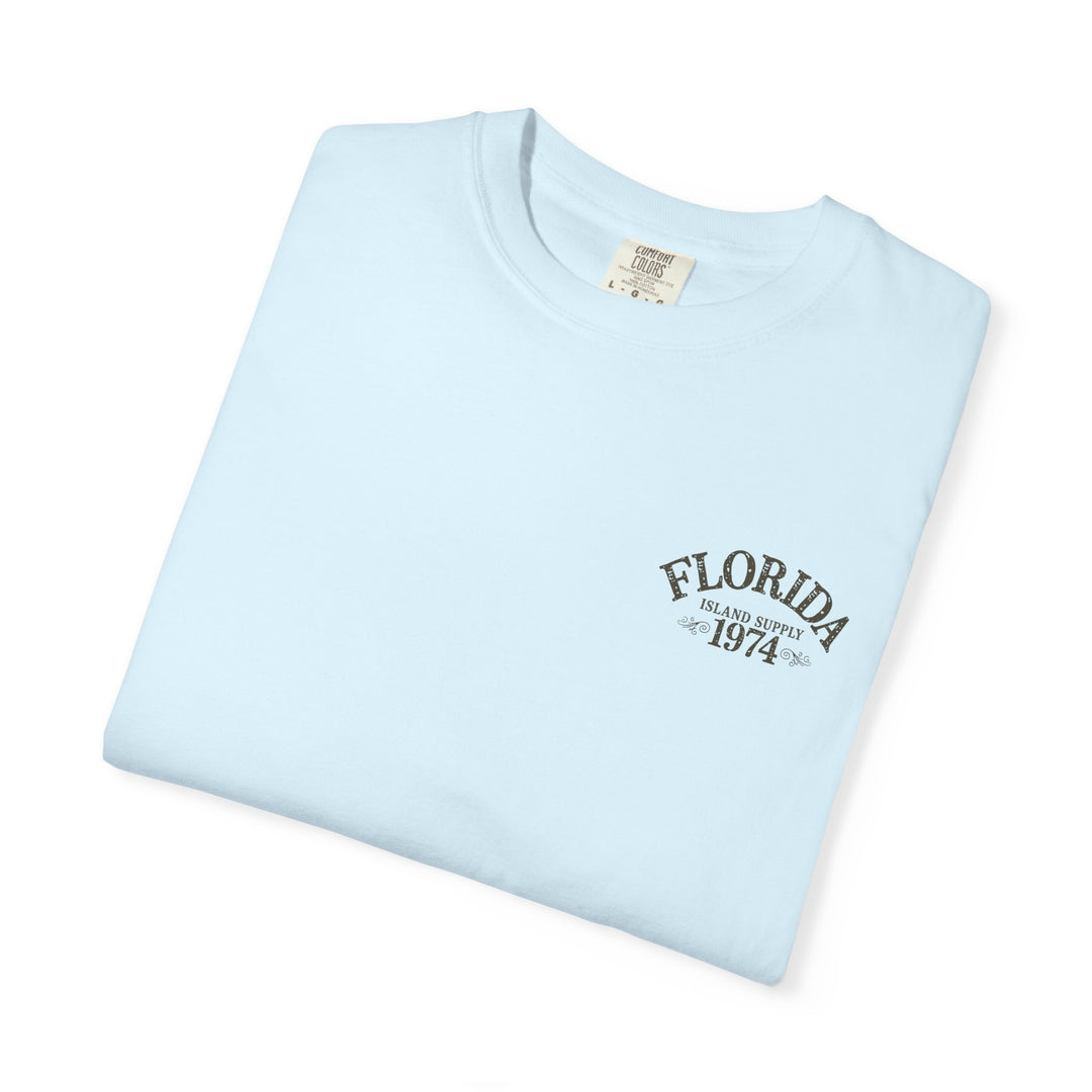 Florida Parrot T-Shirt Tropical Island Supply 1974 Mens AQUAVIDA Short Sleeve Tee