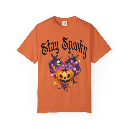 Stay Spooky Gothic Pumpkin Heart Womens WUNDERLAND Backyard Dept Halloween Booteek Short Sleeve Tee