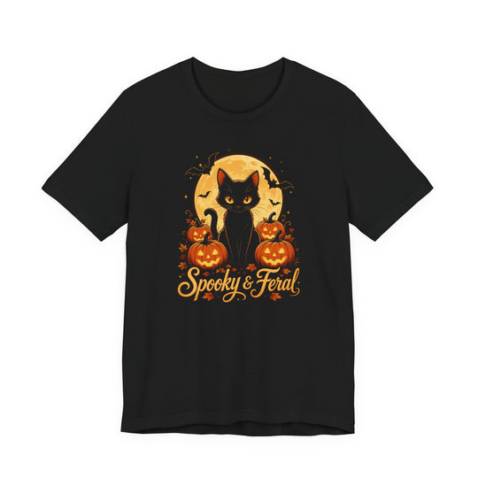 Spooky &amp; Feral Black Cat &amp;n Pumpkins Women&