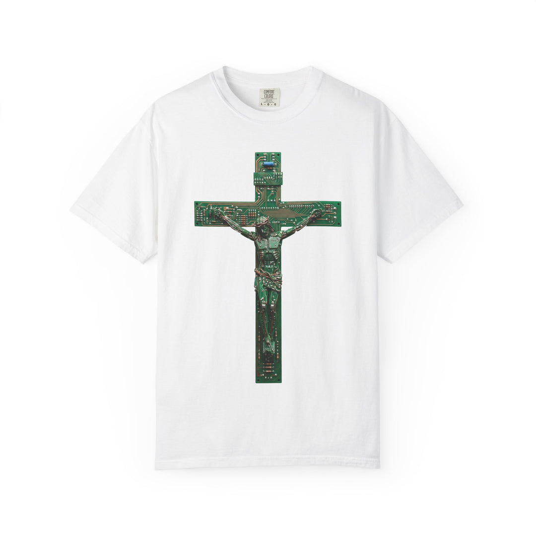 ST16M4TA Divinity Through Circuitry Cross Mens ATOMYK Short Sleeve Tee