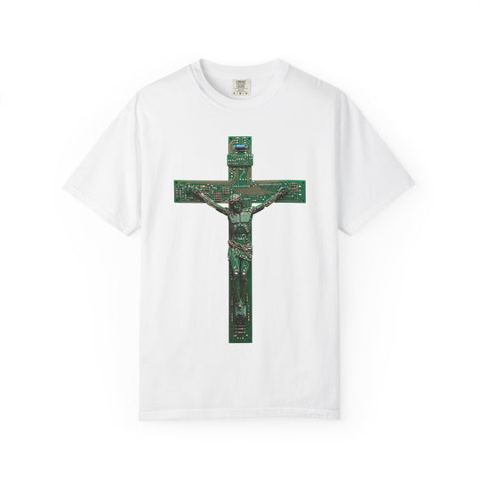 ST16M4TA Divinity Through Circuitry Cross Mens ATOMYK Short Sleeve Tee