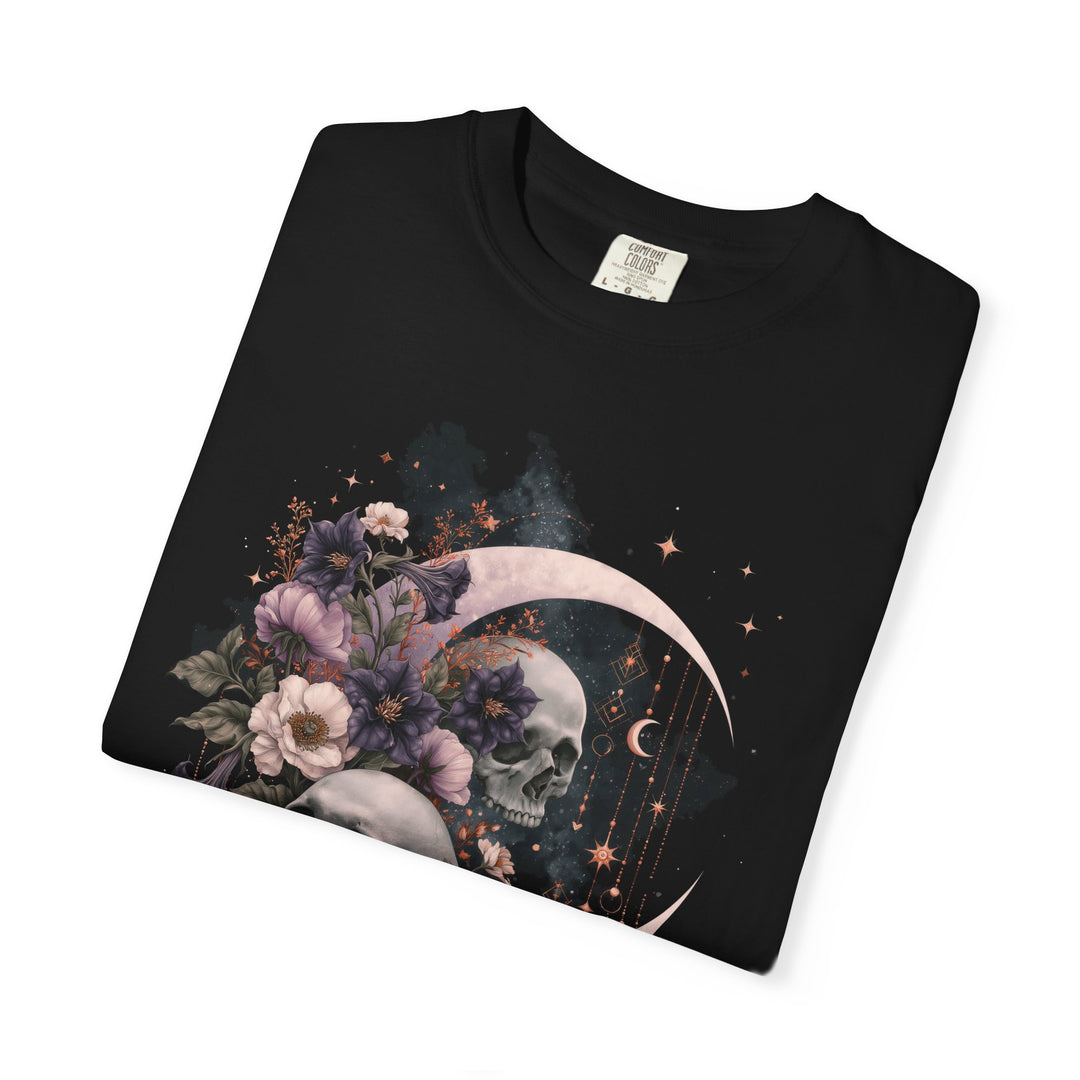 Crescent Moon Skulls Floral Pumpkin Women&