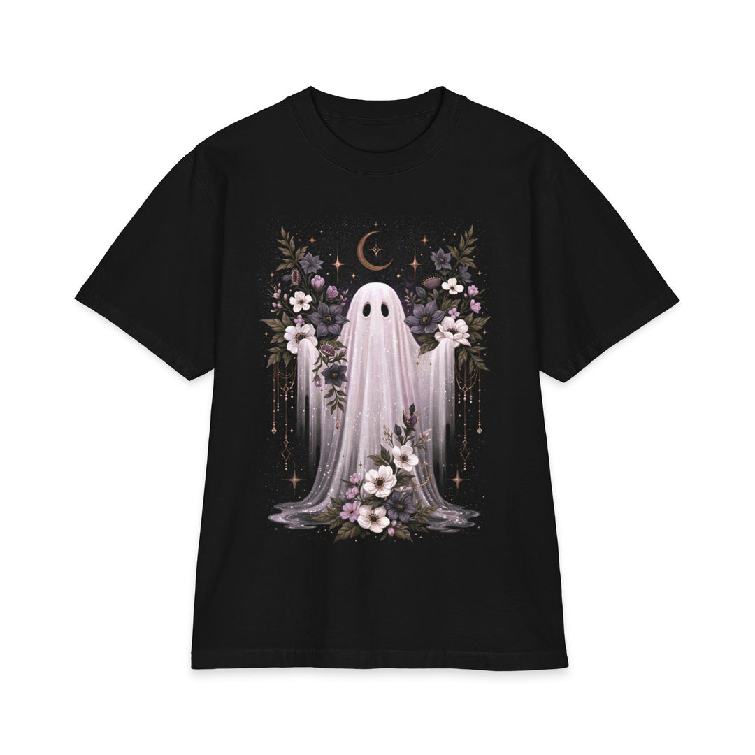 Mystical Floral Ghost Heavyweight Boxy Fit Halloween Tee