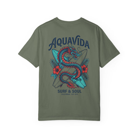 Aqua Tropical Dragon Mens AQUA VIDA Short Sleeve Tee