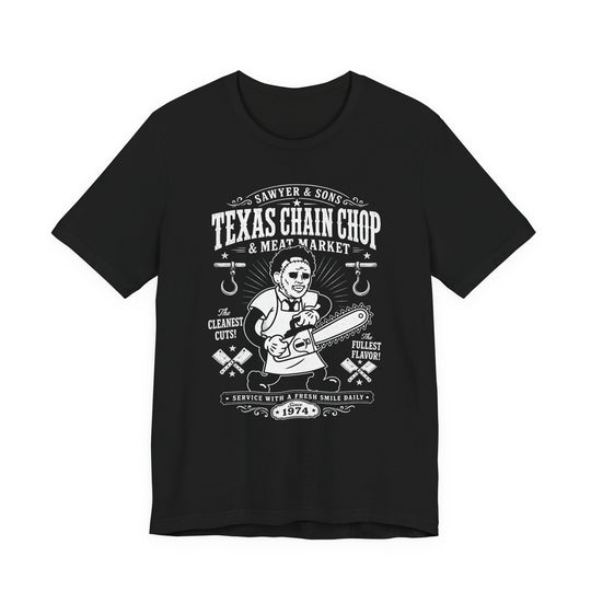 Texas Chain Chop Meat Market Chainsaw Butcher Men&