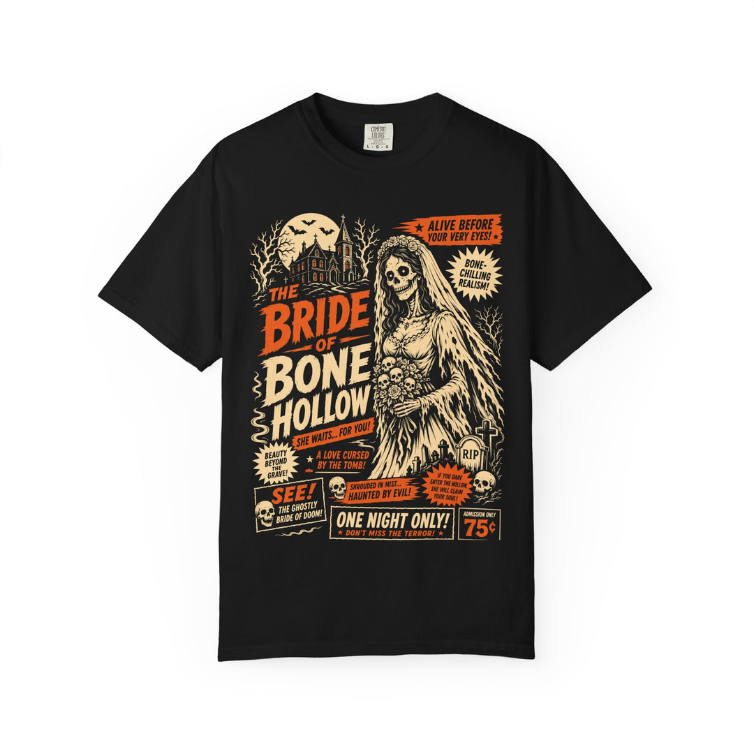 Bride of Bone Hollow Retro Horror Poster Mens WUNDERLAND Halloween Booteek Short Sleeve Tee