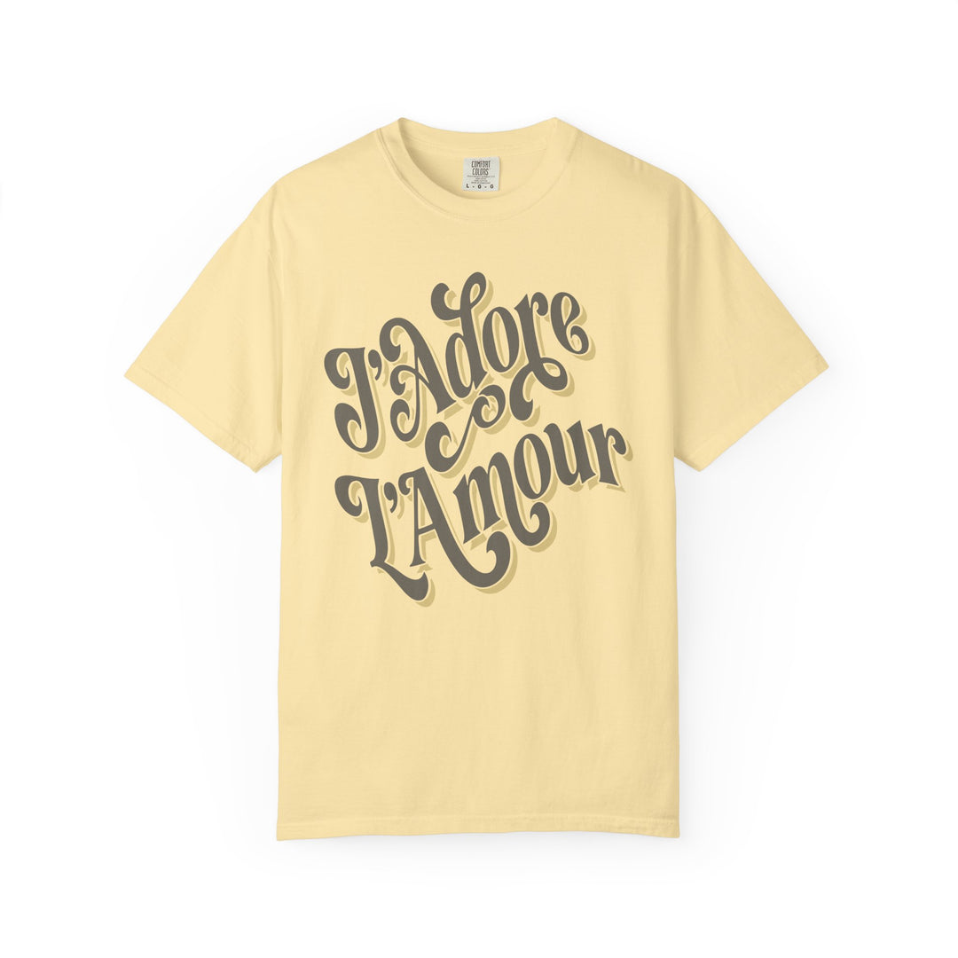 J'Adore L'Amour Womens L'Atomique Relaxed Fit Comfort Colors Graphic Tee