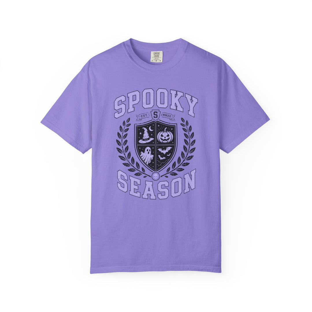 Spooky Season Crest Womens WUNDERLAND Halloween Booteek Short Sleeve Tee