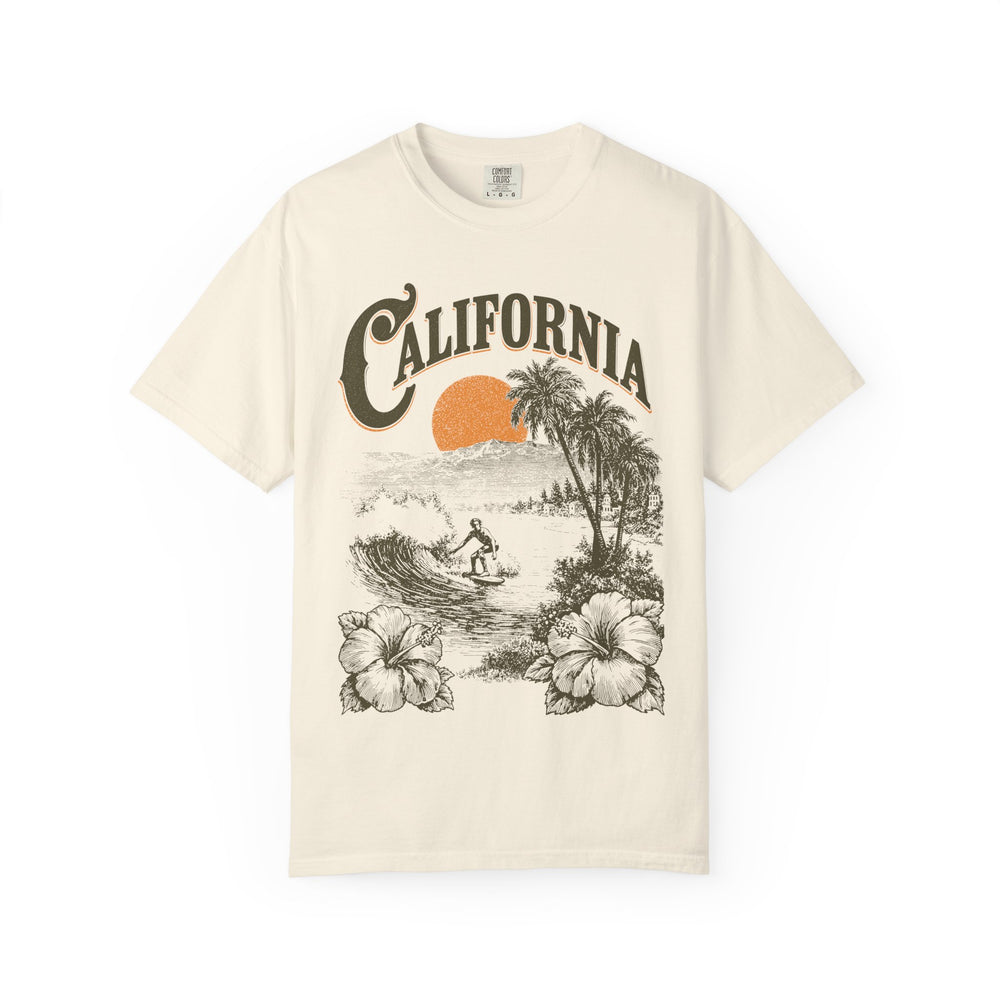 California Surf Vintage Mens WUNDERLAND Heritage Short Sleeve Tee