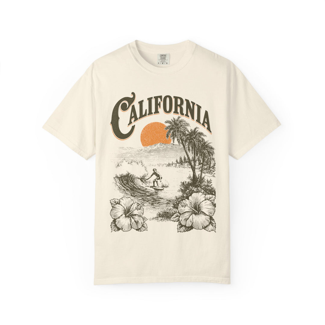 California Surf Vintage Mens WUNDERLAND Heritage Short Sleeve Tee