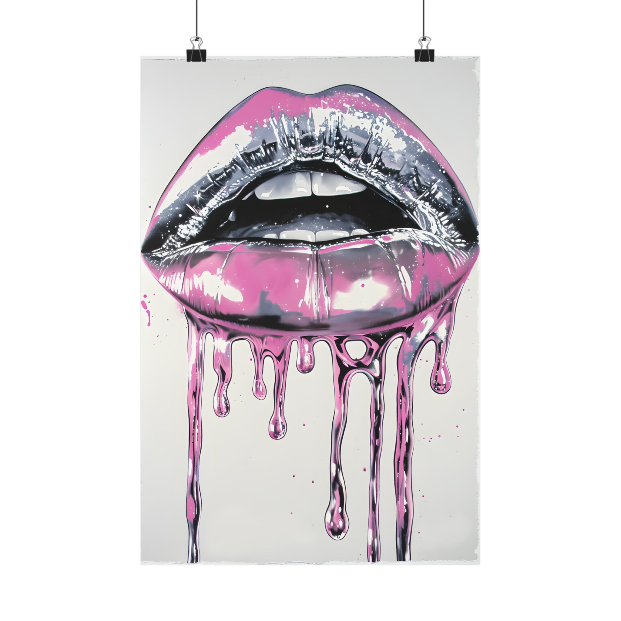 L'Atomique Lips Atomyk POP Premium Matte Vertical Poster