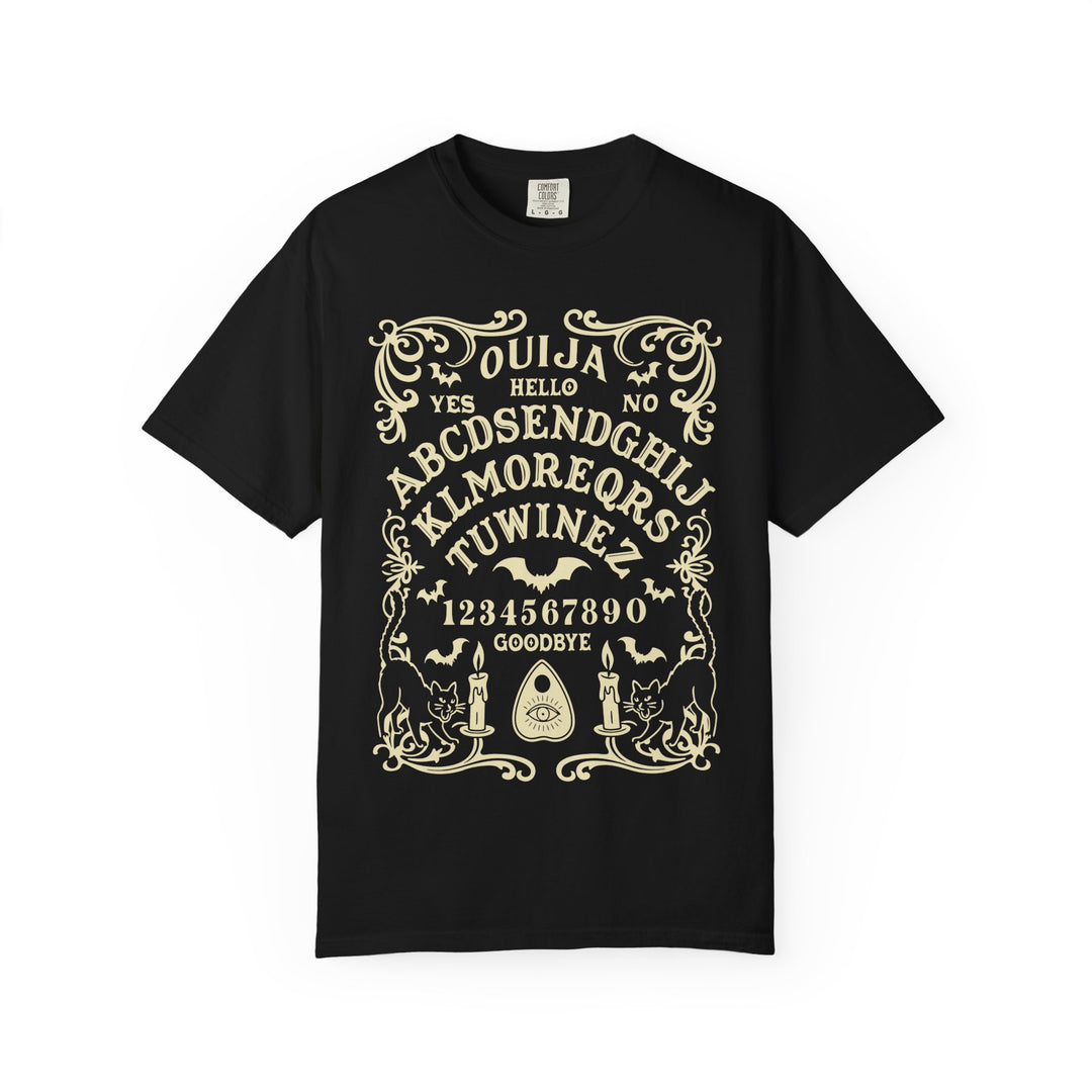 Spirit Board Message From Beyond Womens WUNDERLAND Backyard Dept Halloween Booteek Short Sleeve Tee