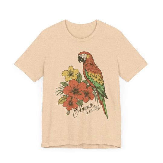 HAWAII IS CALLING Vintage Womens L'Atomique Graphic Tee