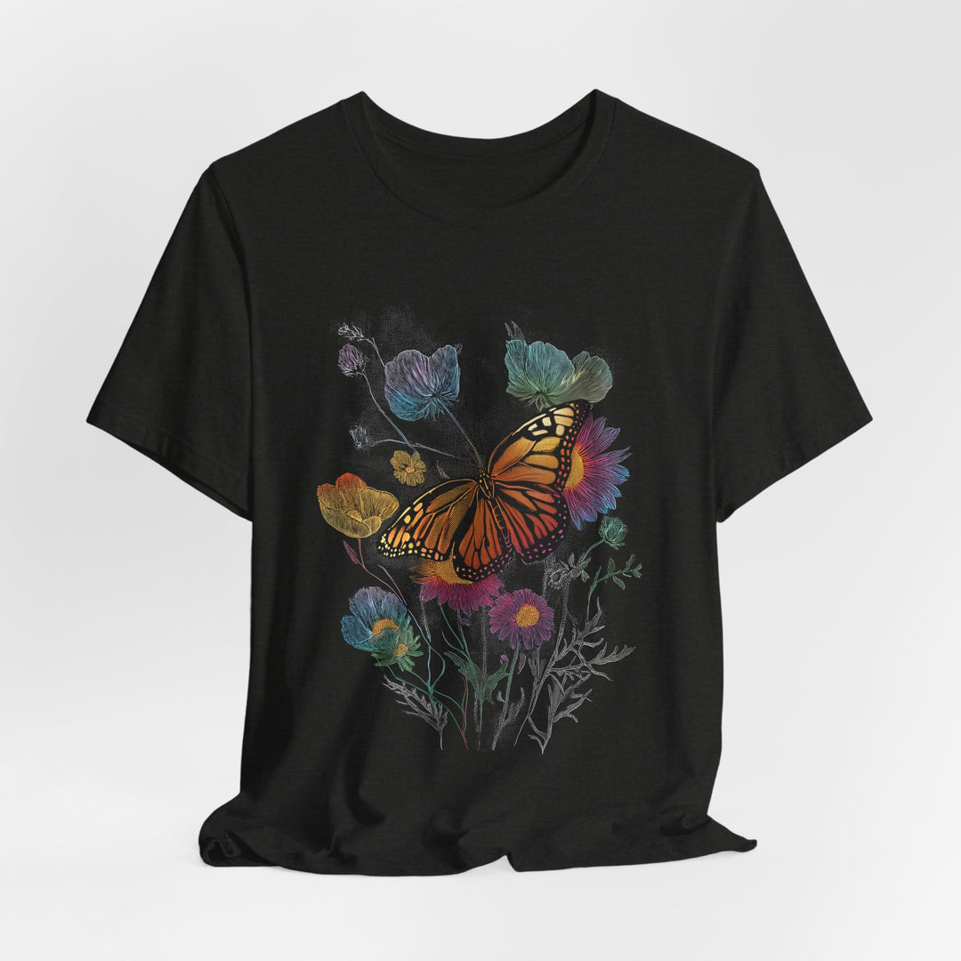 WILDFLOWER BUTTERFLY vintage Womens L&