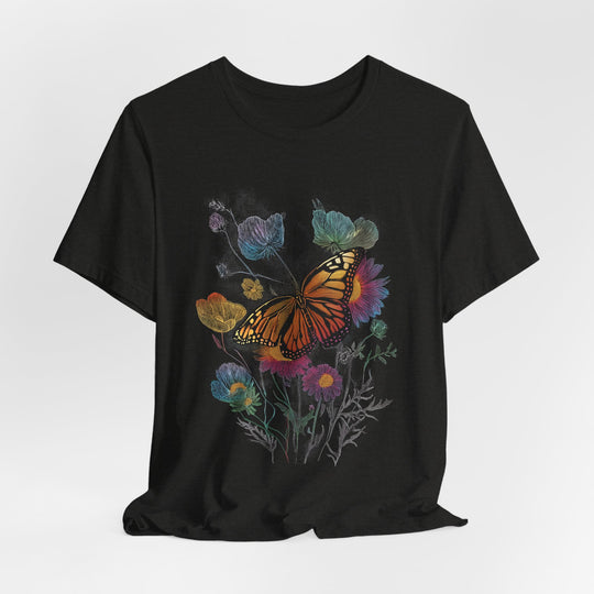 WILDFLOWER BUTTERFLY vintage Womens L&