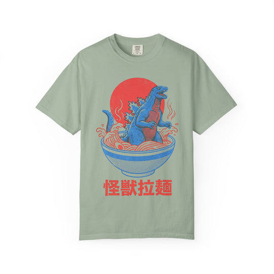 Ramen Kaiju Vintage Poster Mens WUNDERLAND Vibes Short Sleeve Tee