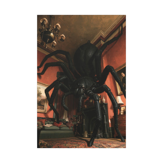 Creeping Spider Gothic Horror Canvas Wall Art