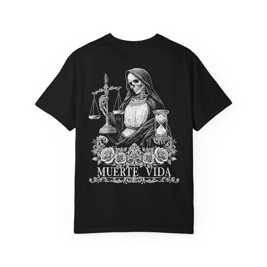 Our Lady Justice Mens MUERTE Short Sleeve Tee