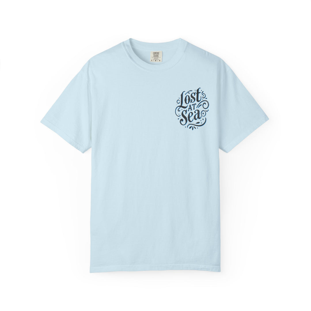 LOST AT SEA NAUTICAL COMPASS SKULLS Mens AQUA VIDA Short Sleeve Tee