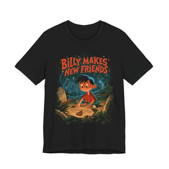 Billy Makes New Friends Retro Horror Zombie Men&