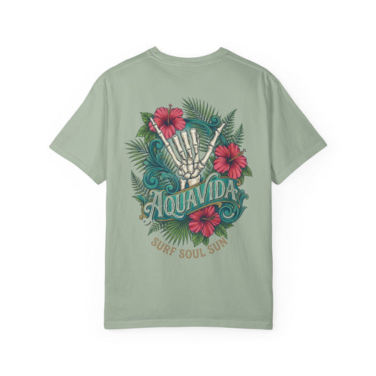 Hangin Loose Tropical Surf Mens AQUA VIDA Short Sleeve Tee
