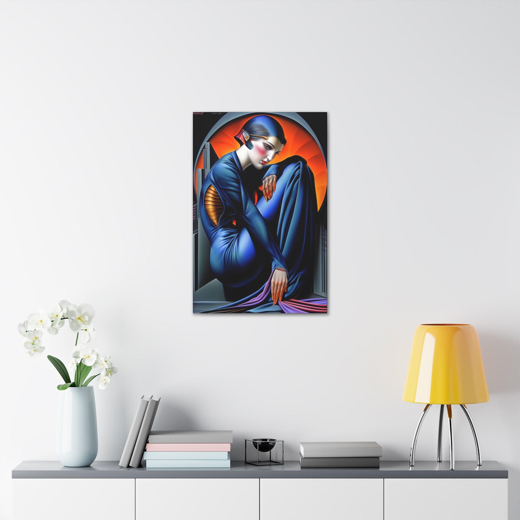 Future Deco Fashionista Canvas Print