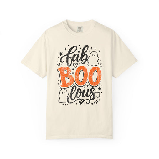Fab BOOlous Ghosts Script Womens WUNDERLAND Halloween Booteek Short Sleeve Tee