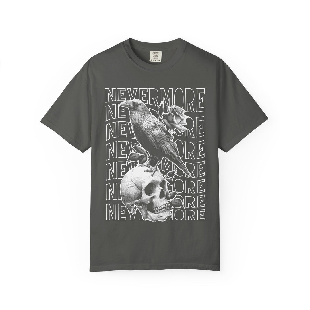 Nevermore Raven Skull Mens WUNDERLAND Halloween Booteek Short Sleeve Tee