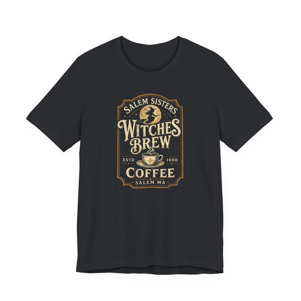 Salem Sisters Witches Brew Coffee Women's Halloween Classic Fit Tee