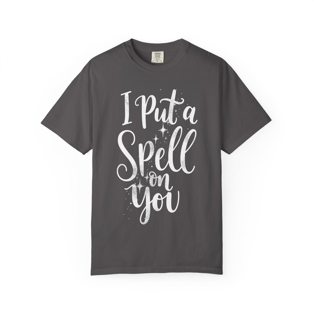 I Put A Spell On You Womens WUNDERLAND Backyard Dept Halloween Booteek Short Sleeve Tee
