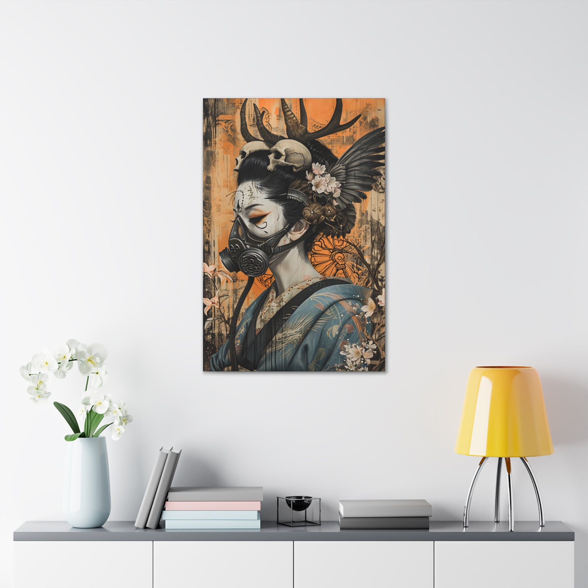 A Shy Kiss Canvas Print