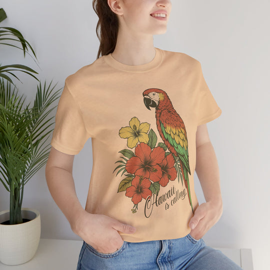HAWAII IS CALLING Vintage Womens L'Atomique Graphic Tee