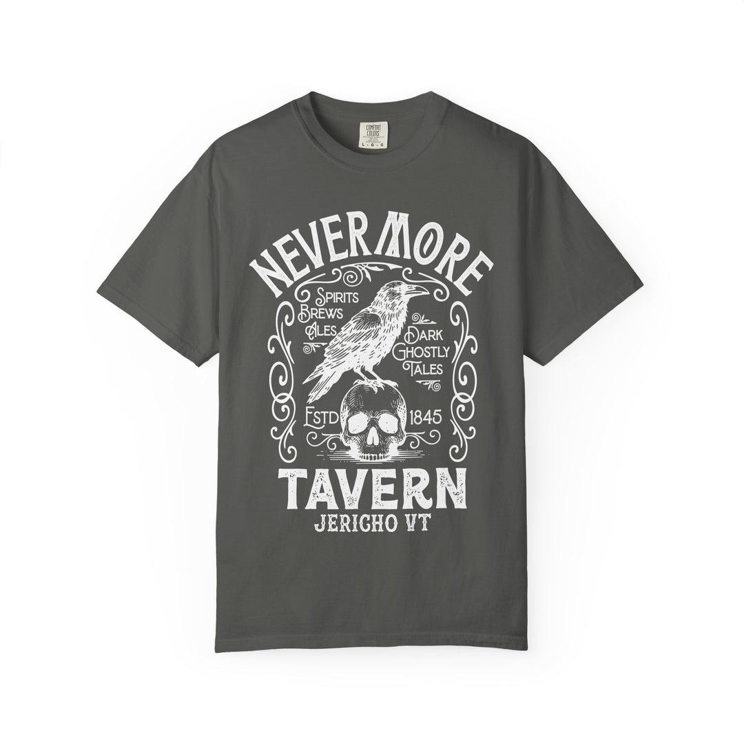 Nevermore Tavern Mens WUNDERLAND Backyard Dept Halloween Booteek Short Sleeve Tee