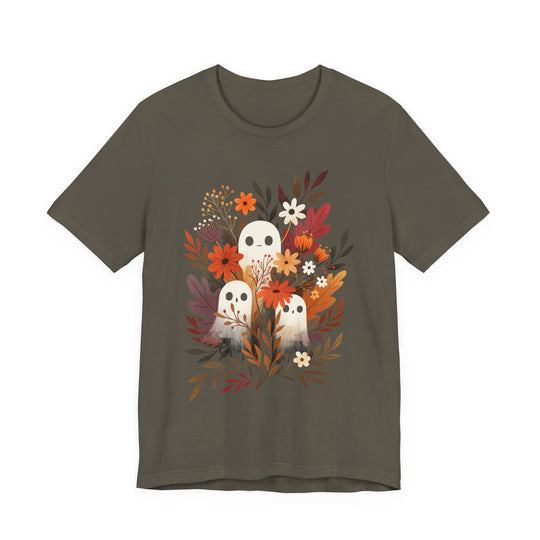 Autumn Ghosts Cute Fall Floral Women&