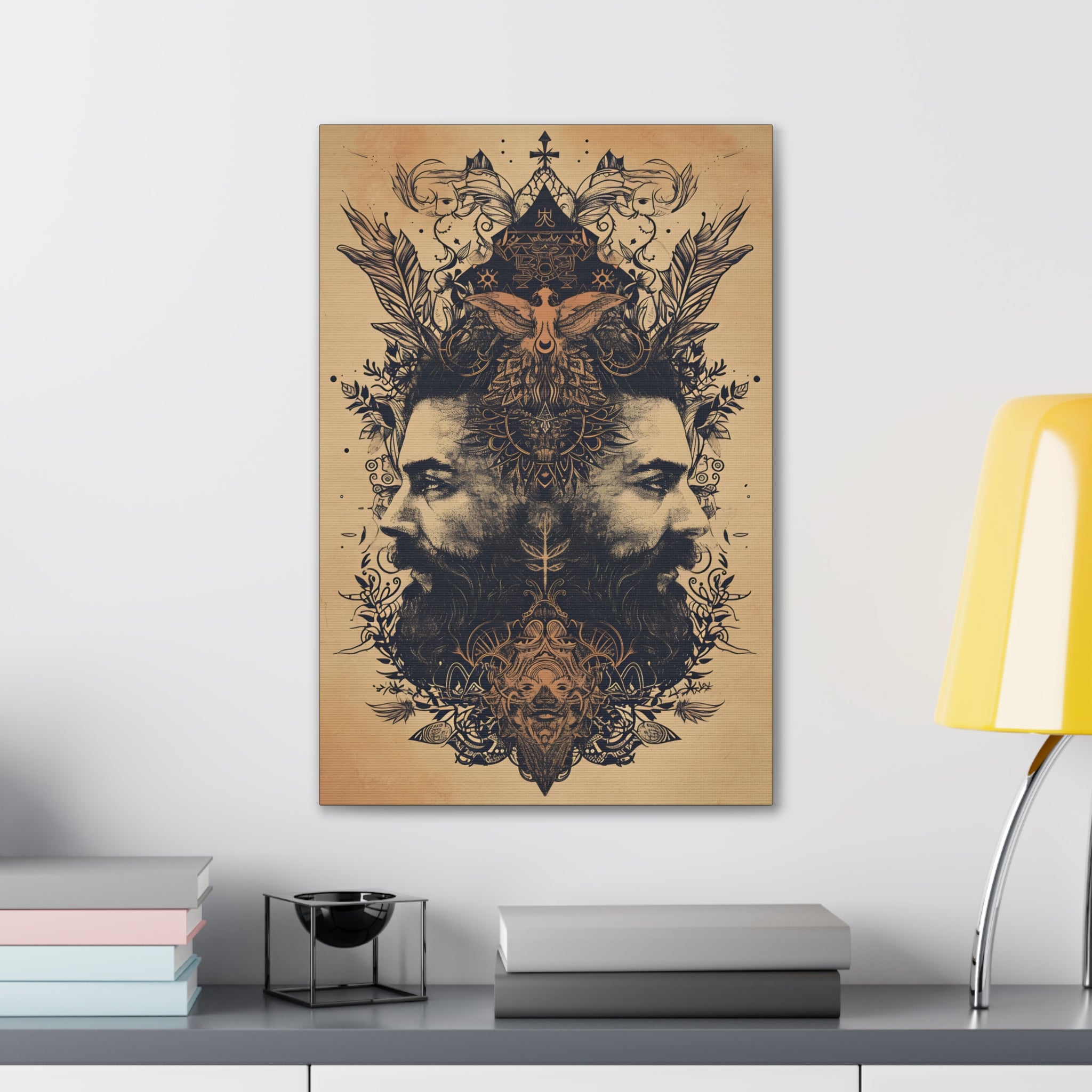 Dualing Duality Canvas Print