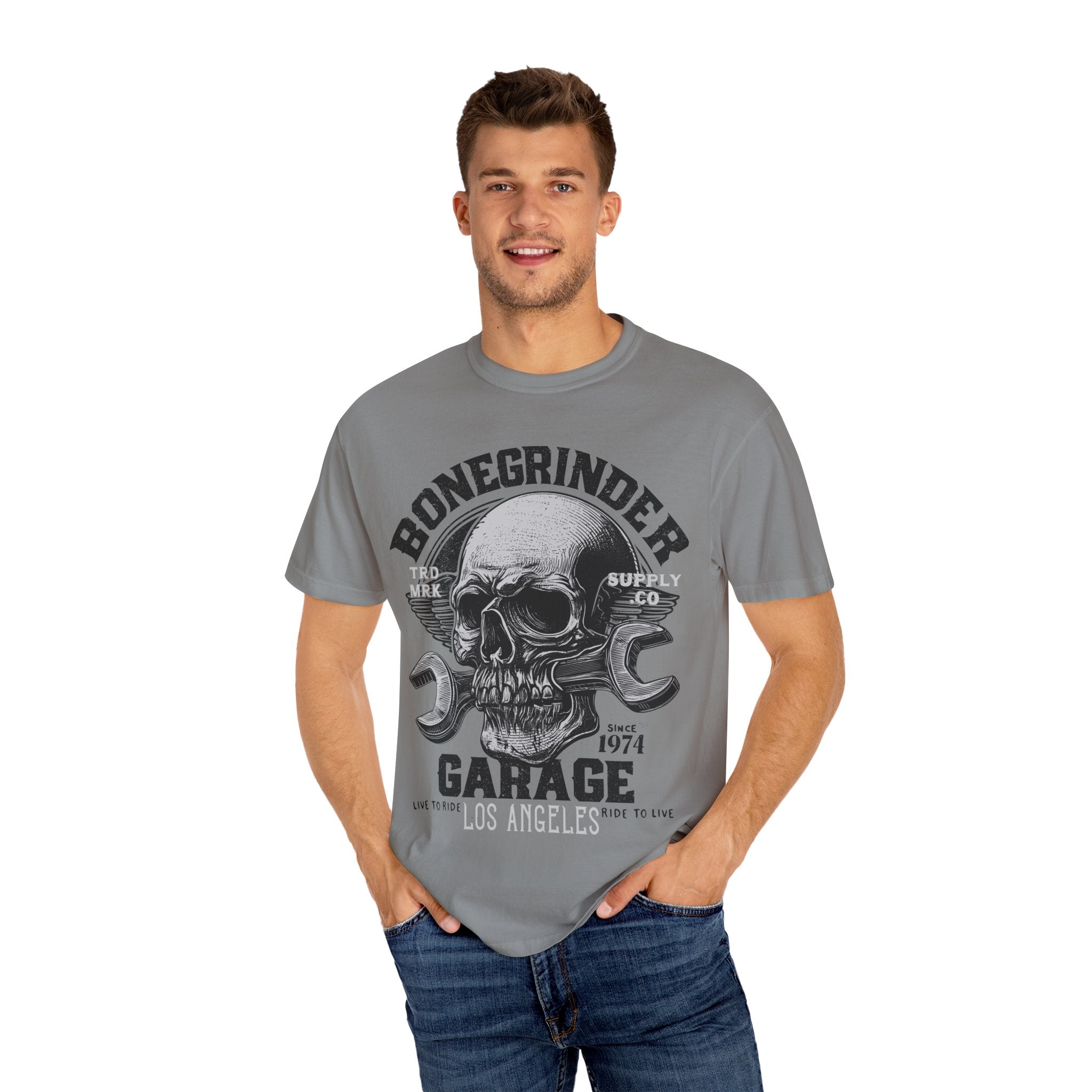 BONEGRINDER GARAGE Mens WUNDERLAND Short Sleeve Tee