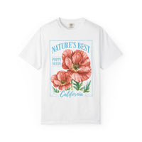 Nature's Best Poppy Seeds California Womens L'Atomique Relaxed Fit Comfort Colors Graphic Tee