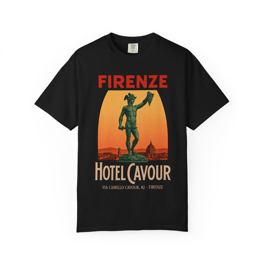 Firenze Hotel Cavour Mens WUNDERLAND Heritage Short Sleeve Graphic Tee