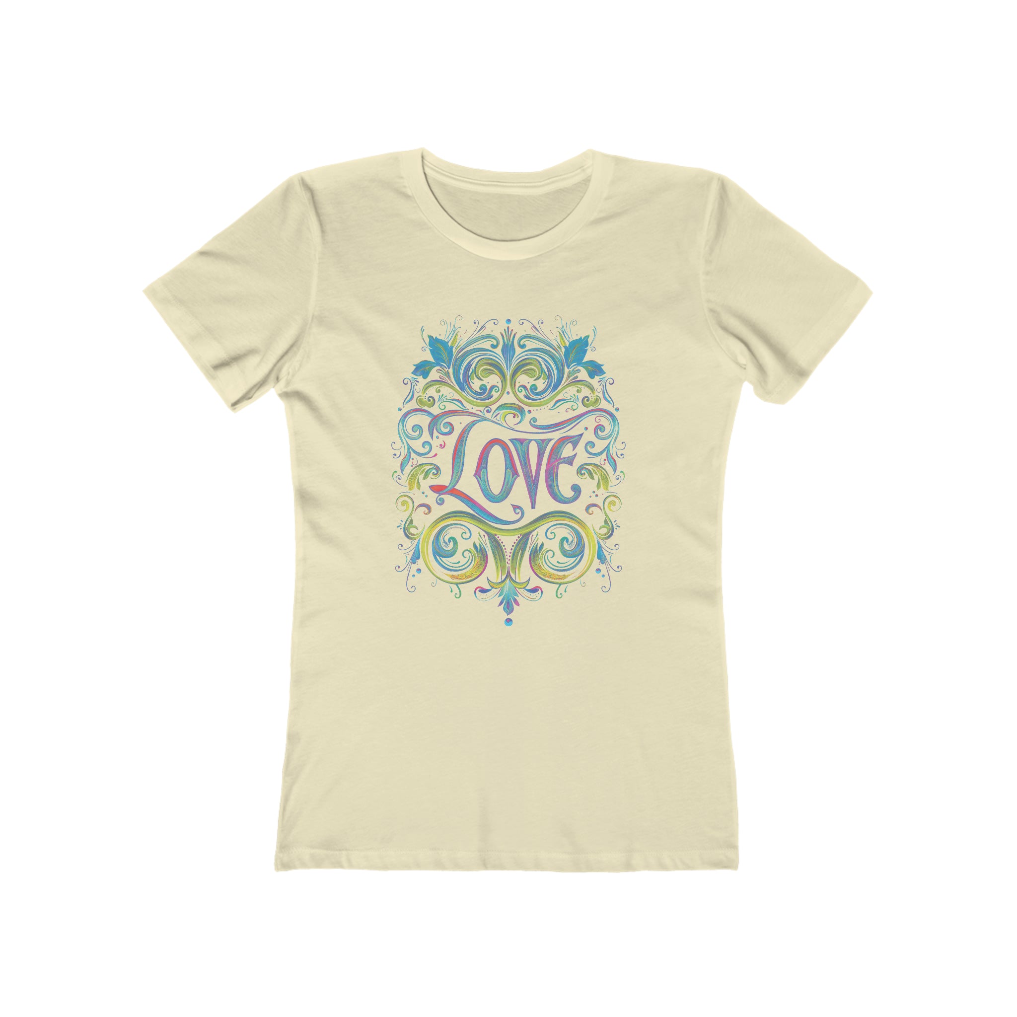 Iridescent Love Flourish Womens L'Atomique Graphic Tee