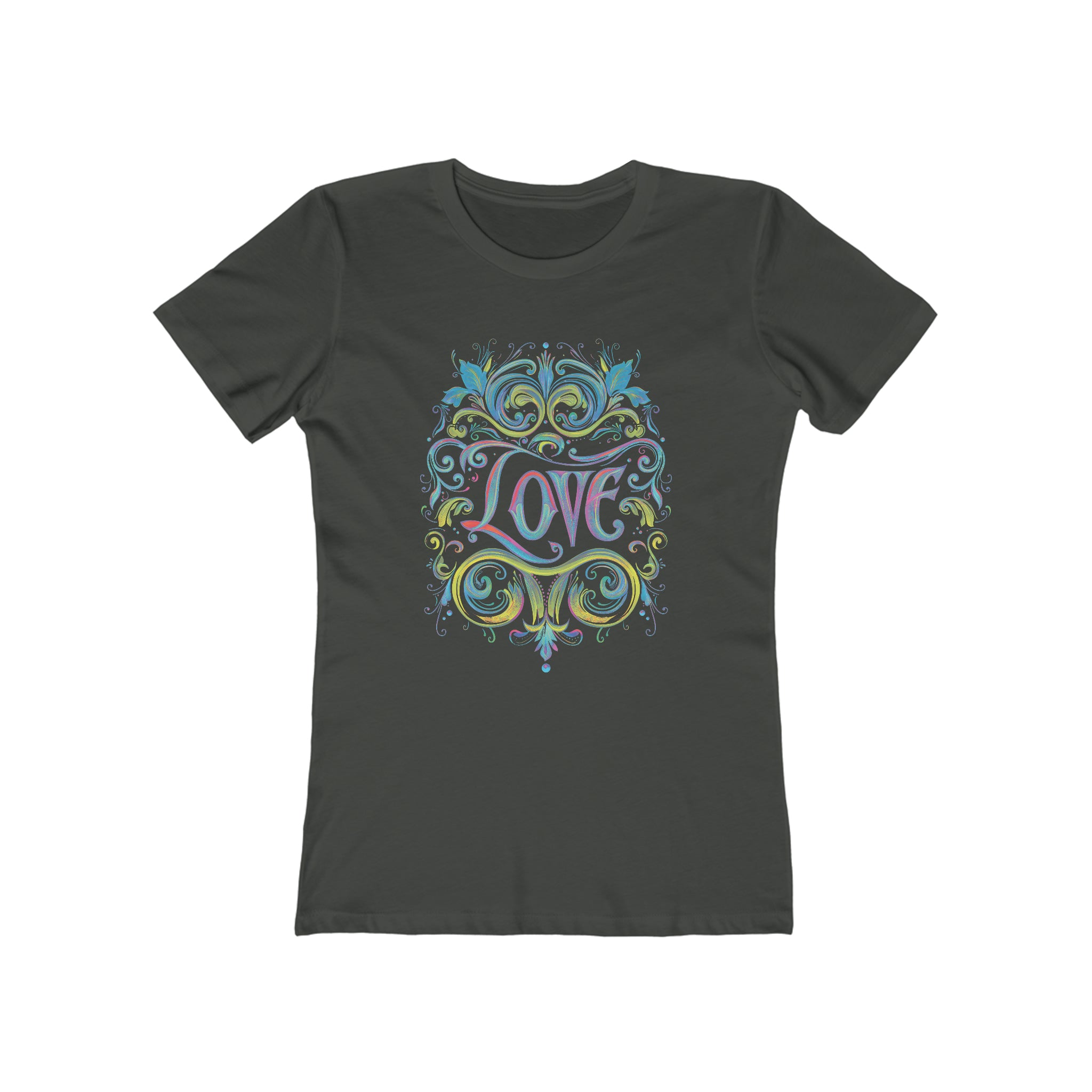 Iridescent Love Flourish Womens L'Atomique Graphic Tee