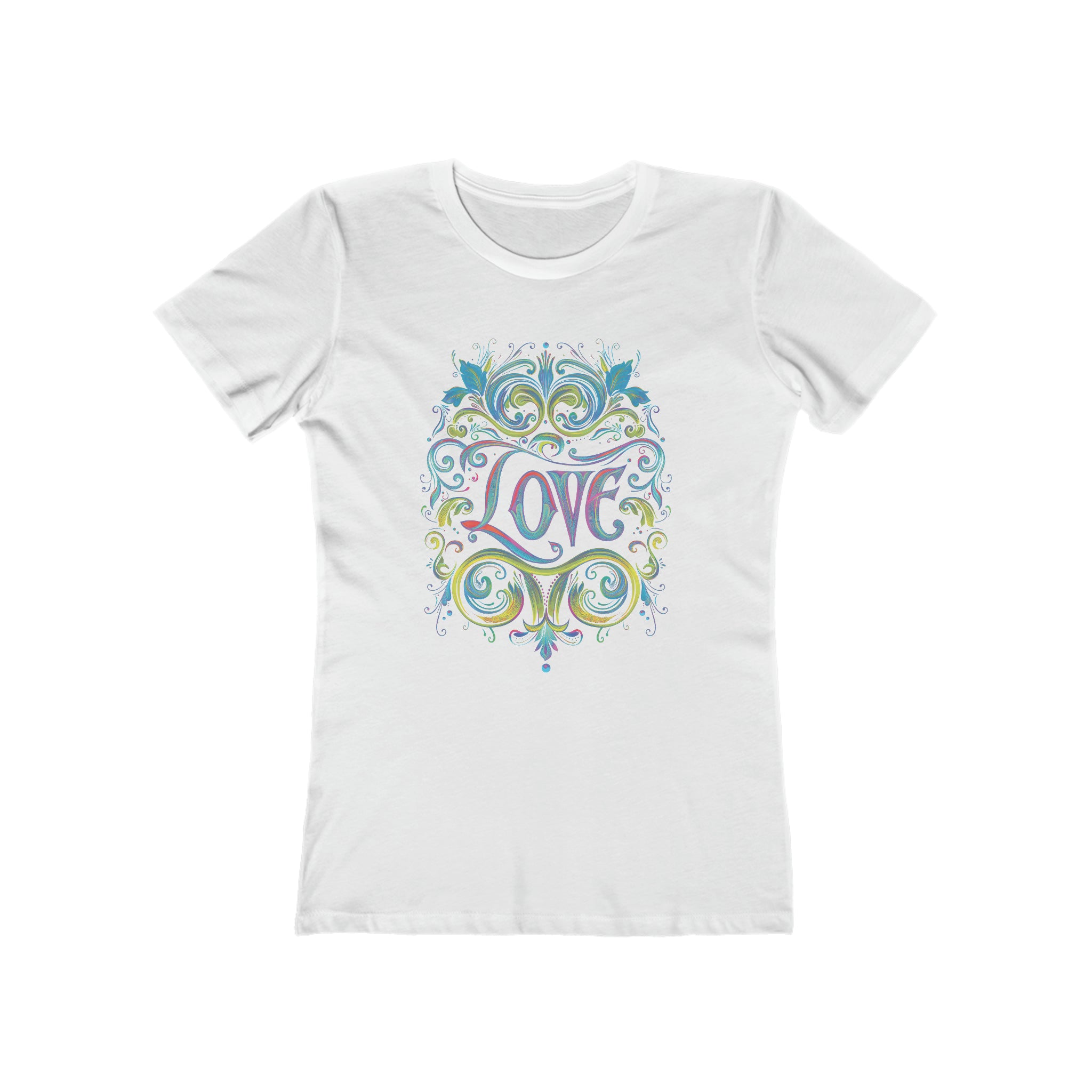 Iridescent Love Flourish Womens L'Atomique Graphic Tee